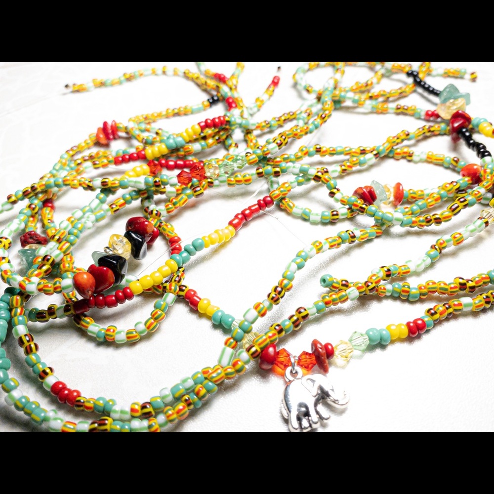 Three piece waist bead set